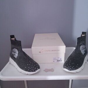 Women's Roberto Serpentini black high top shoes like new size 38